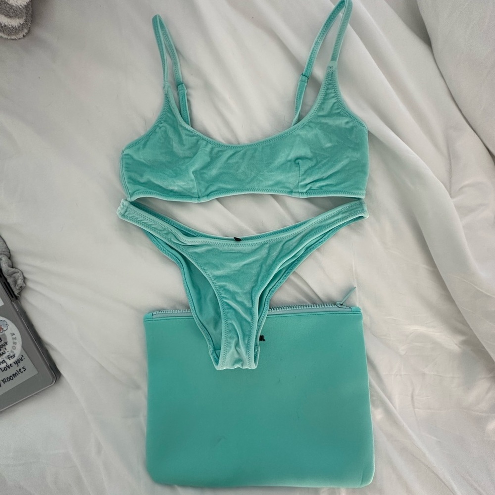 Triangle Swimsuit Set Velvet